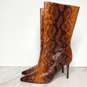 Katy Perry The Revival Snake Print Pointy Toe Heeled Boot 10M